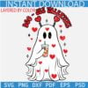 Boojee Valentine Ghost SVG, Valentine Stanley Tumbler Ghost SVG, Ghost with Inspired Belt Bag SVG