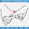 Valentine Hands SVG, Holding Hands SVG, Pinky Hold SVG, Love hands SVG