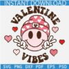 Valentine Vibes Smile SVG, Valentine Vibes Peace Out Sign SVG, Peace Out Valentine Vibes SVG