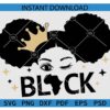 Black Queen African Map SVG, Black Queen Winking Afro Hair SVG