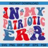 In My Patriotic Era Retro Wavy Text SVG, Retro In My Patriotic Era SVG PNG PDF DXF