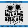 Little Swiftie Sunglasses SVG, Little Swiftie Retro Wavy Text SVG PNG PDF DXF