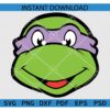  Nina Turtle Head SVG, Layered Ninja turtle SVG