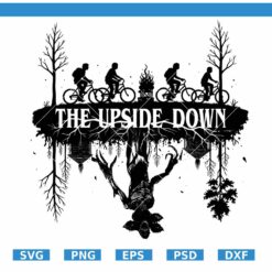 Welcome to the Upside Down SVG PNG, Retro 80s Horror TV Show Design