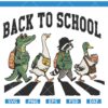 Back To School Alligator Goose Raccoon Duck SVG, Funny Back to School Animals SVG