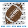 Football Polka Dot Stripe White SVG, Preppy Game Day SVG, Football Polka Dots Svg