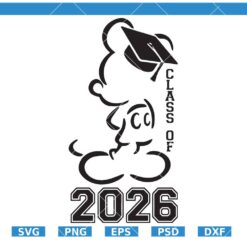 Mickey Senior Class Of 2026 SVG, Disney Class Of 2026 Svg, Disney Graduation SVG  