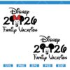 Minnie and Mickey Disney Family Vacation 2026 SVG, Family Vacation 2026 Svg, Disney SVG