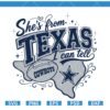 She is from Texas I Can Tell Cowboys Football SVG, Texas Cowboys SVG, Game Day Design SVG