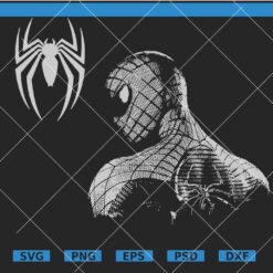 Spiderman Comic Book Hero SVG, Marvel Superhero Clipart SVG, Spiderman SVG   
