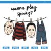 Wanna Play Spooky Jason SVG, Halloween Svg, Spooky SVG, Horror SVG